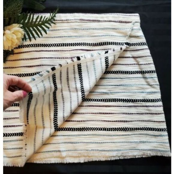 Ann Taylor Loft Skirt Size 12 Women's Short Wrap Business Career Multicolor - Picture 5 of 7